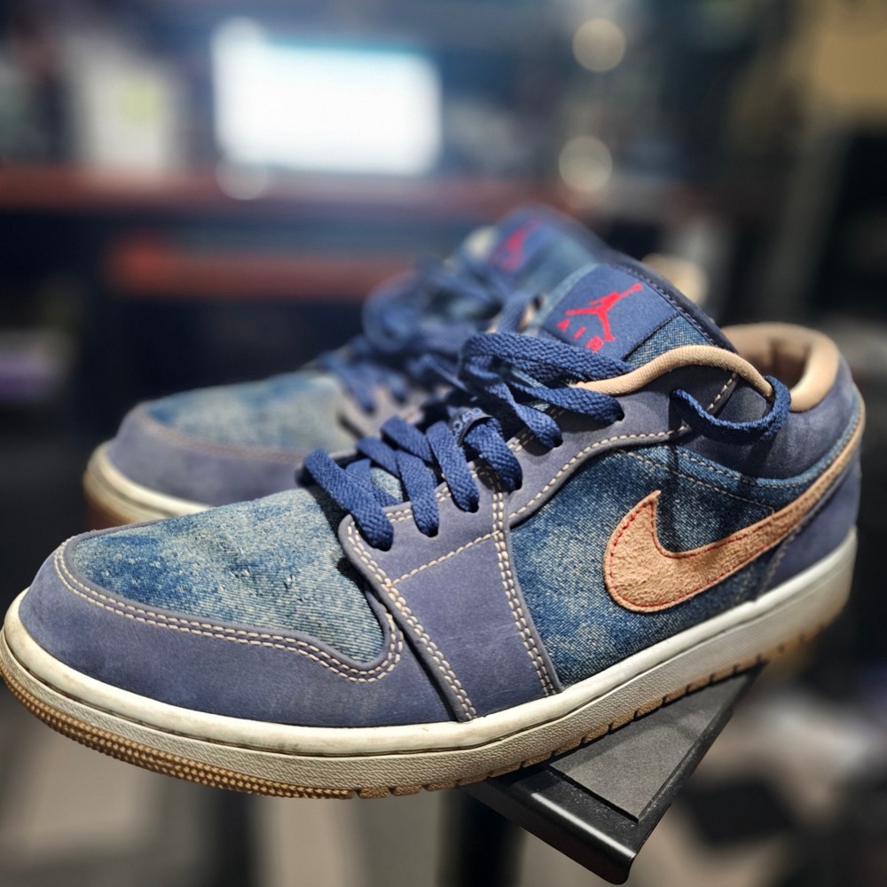 Jordan Air Jordan 1 Low SE‎ Mens 11.5 Ashen Slate Denim Blue Good